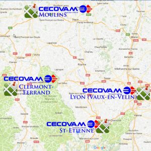 Les centres Cecovam en Auvergne et Rhône-Alpes
